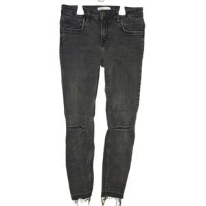 Zara Premium Denim Skinny Jeans | Women's Size 4 | Black Ankle Crop